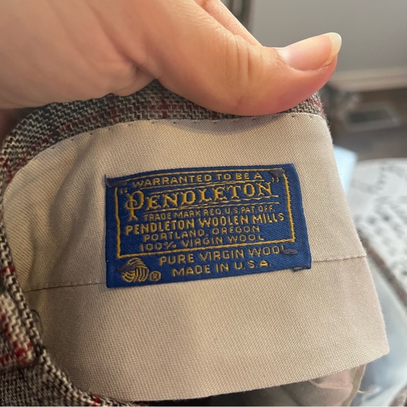 Pendleton Gray Plaid Women's Straight Leg Pants 36 inch waist Classic office - Picture 6 of 7